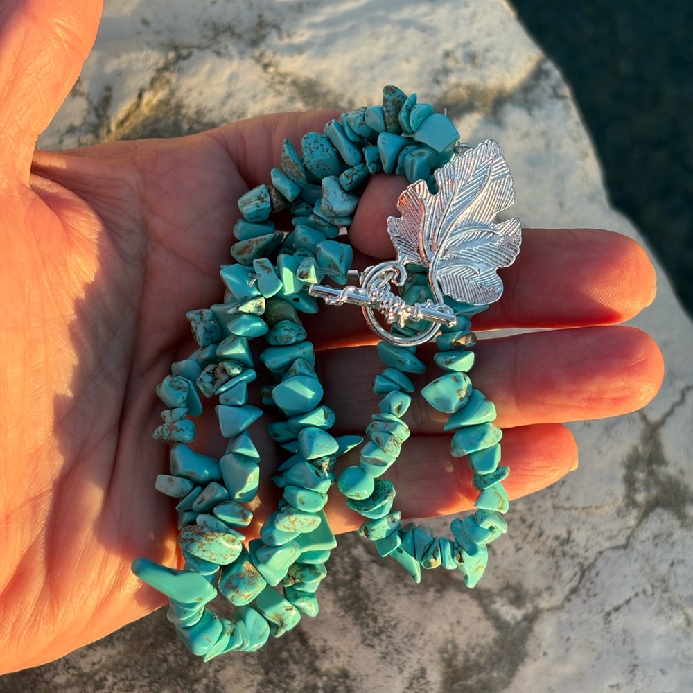 Necklace 11inch Turquoise New